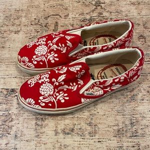 Men’s Vans Slip On - Duke Kahanamoku Surfer - Red - Size 9